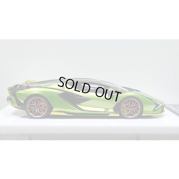 画像6: EIDOLON 1/43 Lamborghini Sian FKP 37 2019 with Stripe Giallo Verde Pearl Limited 35 pcs.