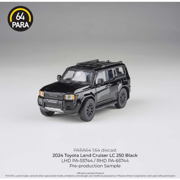 画像4: PARAGON 1/64 Toyota Land Cruiser 250 2024 Black RHD