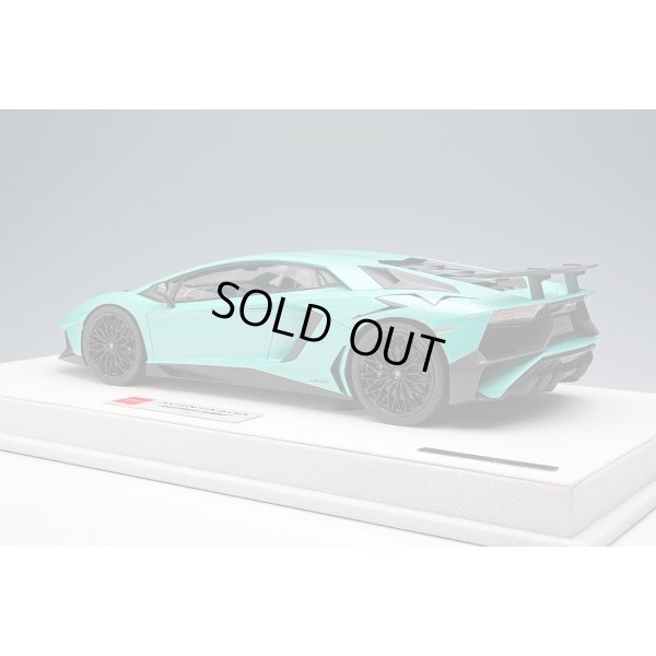 画像3: EIDOLON 1/18 Lamborghini Aventador LP750-4 SV 2015 Pearl Mint Green (Black Large SV Logo) Limited 50 pcs.