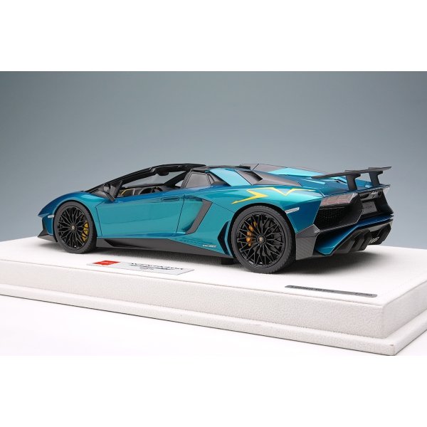 画像3: EIDOLON 1/18 Lamborghini Aventador LP750-4 SV Roadster 2015 Artemis Green (Yellow Large SV Logo) Limited 50 pcs.