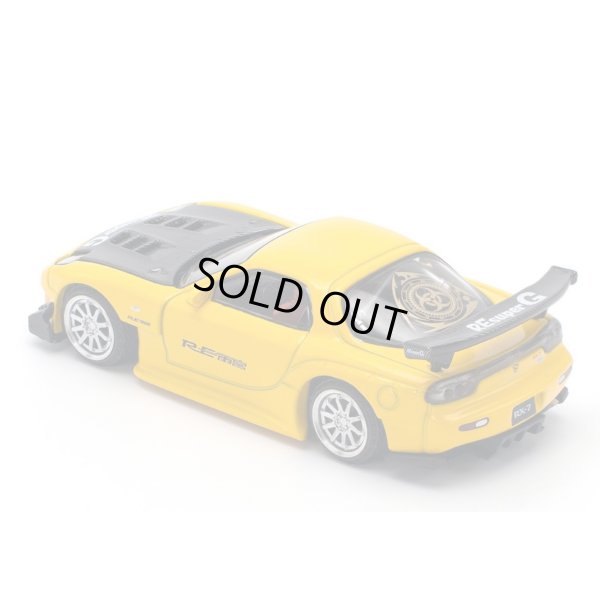 画像4: POP RACE 1/64 MAZDA RX-7 (FD3S) RE-AMEMIYA WIDEBODY YELLOW