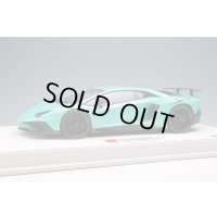 EIDOLON 1/18 Lamborghini Aventador LP750-4 SV 2015 Pearl Mint Green (Black Large SV Logo) Limited 50 pcs.