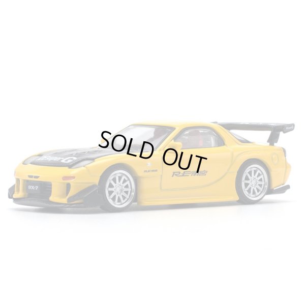 画像5: POP RACE 1/64 MAZDA RX-7 (FD3S) RE-AMEMIYA WIDEBODY YELLOW