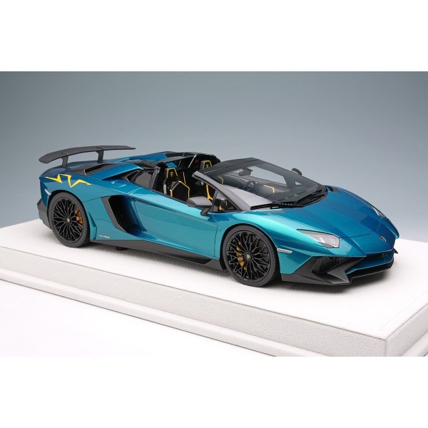 画像5: EIDOLON 1/18 Lamborghini Aventador LP750-4 SV Roadster 2015 Artemis Green (Yellow Large SV Logo) Limited 50 pcs.