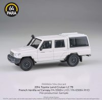 PARAGON 1/64 Toyota Land Cruiser 79 French Vanilla with Canopy RHD