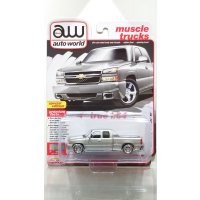 auto world 1/64 2006 Chevy Silverado SS Fine Silver Birch