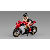 CM MODEL 1/64 MV Agusta Superveloce 800 Red with Showgirl