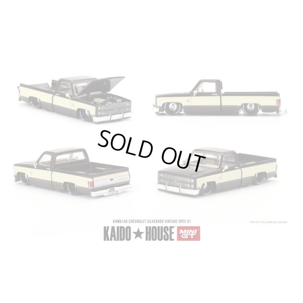 画像1: MINI GT 1/64 Chevrolet Silverado KAIDO Vintage Spec V1 (LHD)