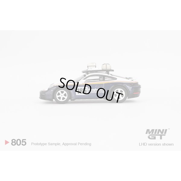 画像3: MINI GT 1/64 Porsche 911 Dakar Rally Design Package White/Gentian Blue Metallic (LHD)