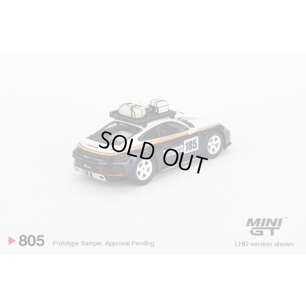 画像2: MINI GT 1/64 Porsche 911 Dakar Rally Design Package White/Gentian Blue Metallic (LHD)