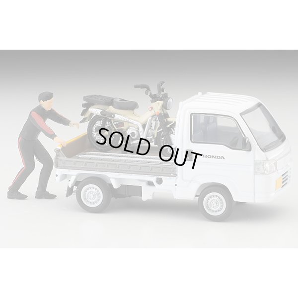 画像8: TOMYTEC 1/64 Limited Vintage NEO Honda Acty Truck (White) バイク店仕様  ホンダ CT125・ハンターカブ付