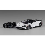 CM MODEL 1/64 McLaren 765LT White/Carbon Hood