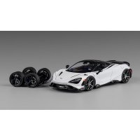 CM MODEL 1/64 McLaren 765LT White/Carbon Hood