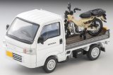 TOMYTEC 1/64 Limited Vintage NEO Honda Acty Truck (White) バイク店仕様  ホンダ CT125・ハンターカブ付