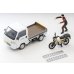 画像9: TOMYTEC 1/64 Limited Vintage NEO Honda Acty Truck (White) バイク店仕様  ホンダ CT125・ハンターカブ付 (9)
