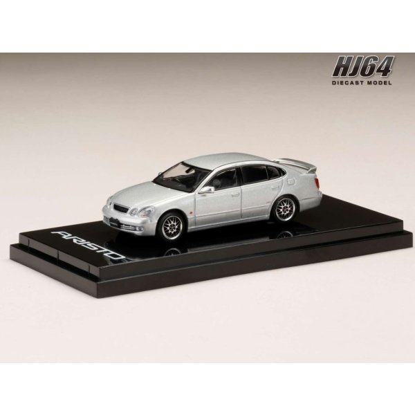 画像2: Hobby JAPAN 1/64 Toyota Aristo V300 VERTEX EDITION Custom Version Silver Metallic 前期型