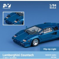 Finclassically 1/64 Countach LP5000 S blue without tail wing