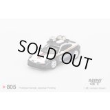 MINI GT 1/64 Porsche 911 Dakar Rally Design Package White/Gentian Blue Metallic (LHD)