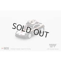 MINI GT 1/64 Porsche 911 Dakar Rally Design Package White/Gentian Blue Metallic (LHD)