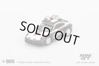 MINI GT 1/64 Porsche 911 Dakar Rally Design Package White/Gentian Blue Metallic (LHD)