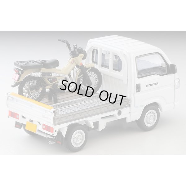 画像2: TOMYTEC 1/64 Limited Vintage NEO Honda Acty Truck (White) バイク店仕様  ホンダ CT125・ハンターカブ付