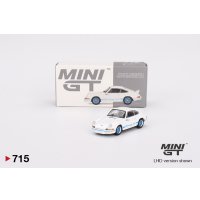 MINI GT 1/64 Porsche 911 Carrera RS 2.7 Grand Prix White/Blue Livery (RHD)