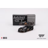 MINI GT 1/64 Lamborghini Aventador SVJ 63 Roadster Nero Aldebaran (Black) (LHD)