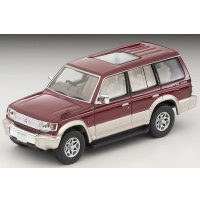TOMYTEC 1/64 Limited Vintage NEO Mitsubishi Pajero Mid Roof Wide VR (Red/Beige) '96