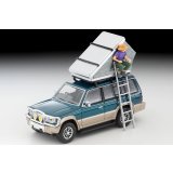 TOMYTEC 1/64 Limited Vintage NEO Mitsubishi Pajero Mid Roof Wide VR '91 (Green/Beige) オプションパーツ装着車 テント, フィギュア付 