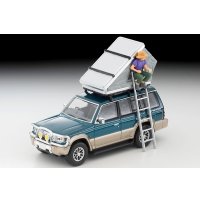 TOMYTEC 1/64 Limited Vintage NEO Mitsubishi Pajero Mid Roof Wide VR '91 (Green/Beige) オプションパーツ装着車 テント, フィギュア付 