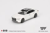 MINI GT 1/64 BMW i7 xDrive60 Mineral White (RHD)