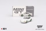 MINI GT 1/64 Porsche 911 Carrera RS 2.7 Grand Prix White/Green Livery (RHD)