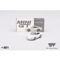 MINI GT 1/64 Porsche 911 Carrera RS 2.7 Grand Prix White/Green Livery (RHD)