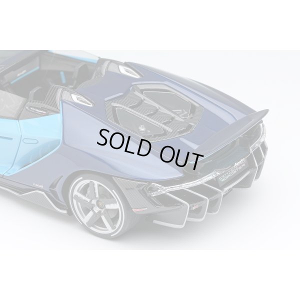 画像7: EIDOLON 1/43 Lamborghini Centenario Roadster LP770-4 2016 Rear Wing up Blue Cepheus / Blue Hera Limited 100 pcs.