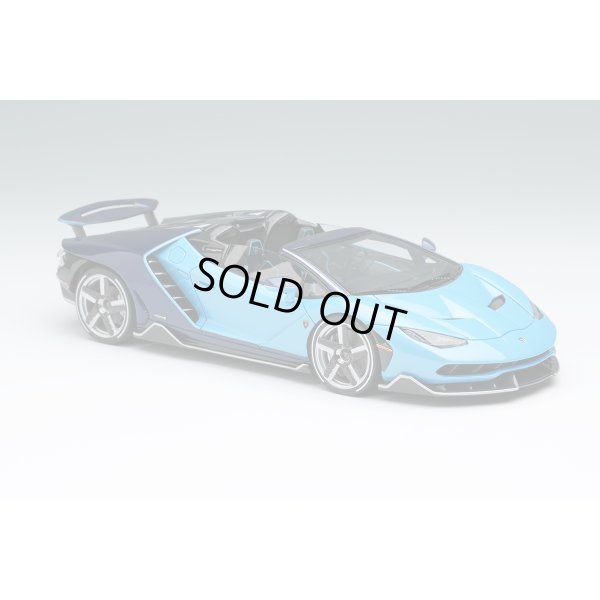 画像5: EIDOLON 1/43 Lamborghini Centenario Roadster LP770-4 2016 Rear Wing up Blue Cepheus / Blue Hera Limited 100 pcs.