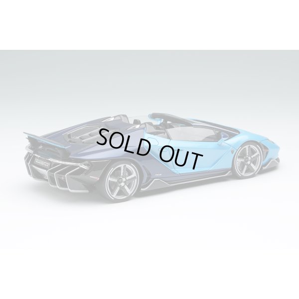 画像4: EIDOLON 1/43 Lamborghini Centenario Roadster LP770-4 2016 Rear Wing up Blue Cepheus / Blue Hera Limited 100 pcs.