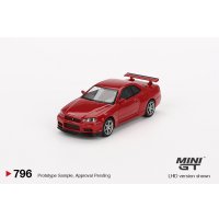 MINI GT 1/64 Nissan Skyline GT-R R34 V-spec Active Red (RHD)