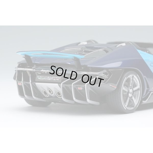 画像11: EIDOLON 1/43 Lamborghini Centenario Roadster LP770-4 2016 Rear Wing up Blue Cepheus / Blue Hera Limited 100 pcs.