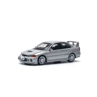 POP RACE 1/64 Mitsubishi Lancer Evolution IV Steel Silver