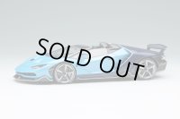 EIDOLON 1/43 Lamborghini Centenario Roadster LP770-4 2016 Rear Wing up Blue Cepheus / Blue Hera Limited 100 pcs.
