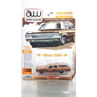 auto world 1/64 1970 Chevrolet Kingswood Estate Wagon Solid Copper