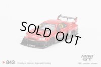 MINI GT 1/64 Nissan LB-ER34 Super Silhouette Skyline Red/Black (RHD)