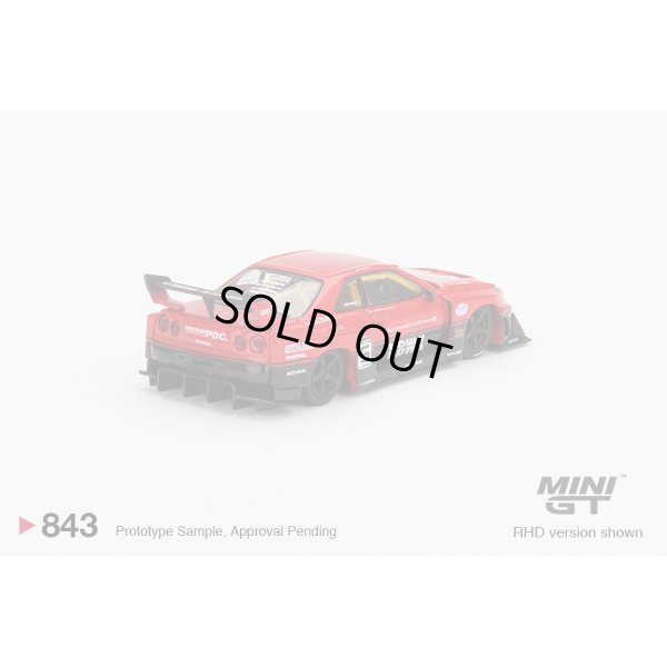 画像2: MINI GT 1/64 Nissan LB-ER34 Super Silhouette Skyline Red/Black (RHD)