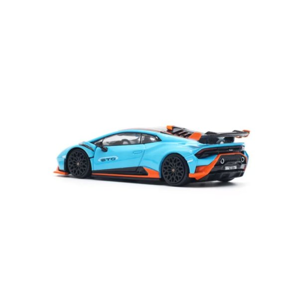 画像2: POP RACE 1/64 Lamborghini Huracan STO Blue Laufey/Arancio Zant (Orange)