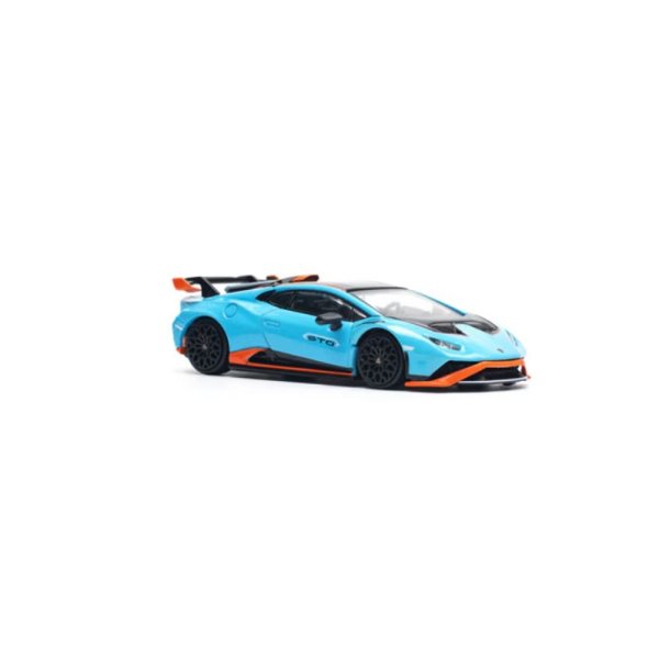 画像5: POP RACE 1/64 Lamborghini Huracan STO Blue Laufey/Arancio Zant (Orange)