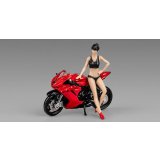CM Model 1/64 MV Agusta F3 Red with Showgirl