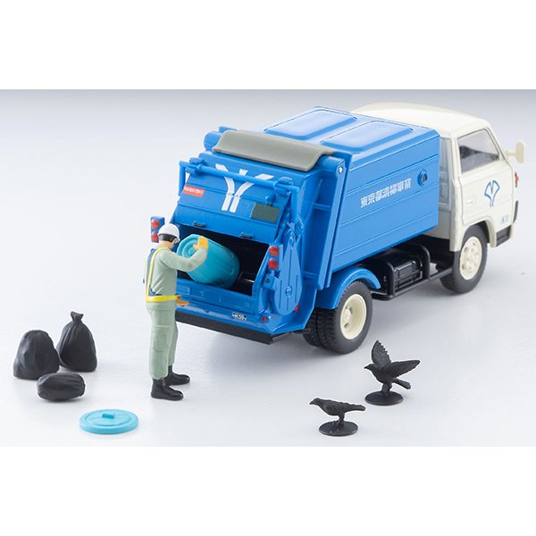画像9: TOMYTEC 1/64 Limited Vintage Neo Mitsubishi Fuso Canter 清掃車 (White/Blue)