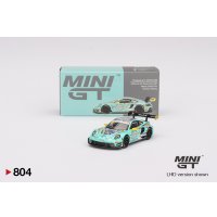 MINI GT 1/64 Porsche 911 GT3R HubAuto 2023 FIA GT World Cup 70th Anniversary Macau Grand Prix #28 T. Plynink