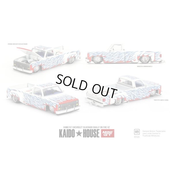 画像1: MINI GT 1/64 Chevrolet Silverado Dury Fire V2 (LHD)