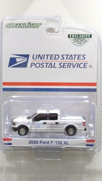 GREEN LiGHT EXCLUSIVE 1/64 2020 Ford F-150 XL - United States Postal Service (USPS) Postal Police